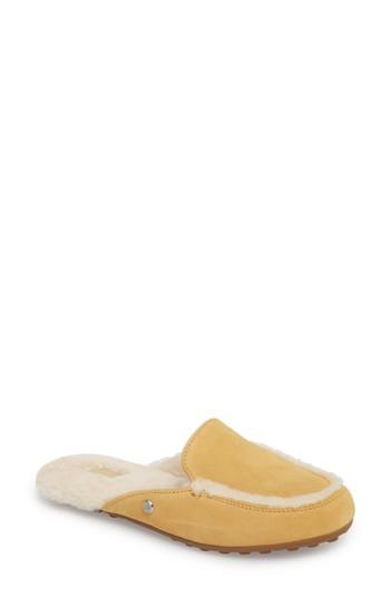 Women's Ugg Lane Genuine Shearling Slipper M - Yellow