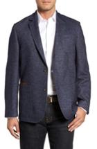 Men's Flynt Classic Fit Suede Trim Jersey Sport Coat R - Blue