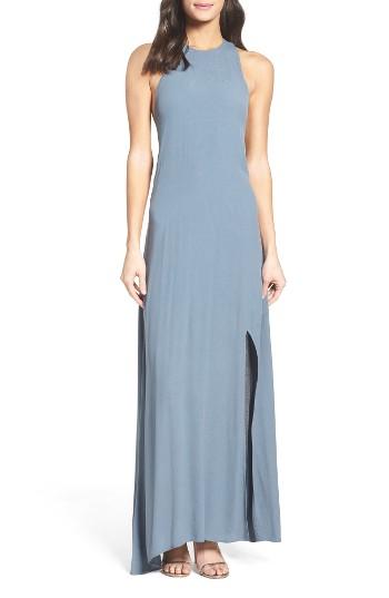 Women's Roe + May Bordeaux Crepe Dress - Blue