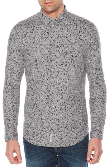 Men's Original Penguin Drop Print Shirt, Size - Grey
