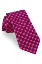 Men's Ted Baker London Geometric Circle Silk Tie, Size - Pink