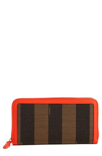 Women's Fendi 'pequin' Zip Around Wallet -