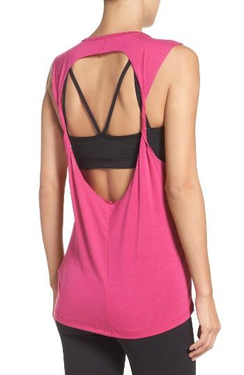 Women's Onzie Twist Tank, Size - Pink
