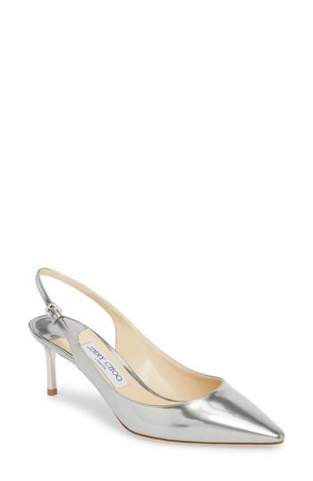 Women's Jimmy Choo Erin Metallic Slingback Pump Us / 34eu - Metallic