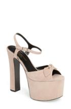 Women's Saint Laurent Betty Platform Sandal .5us / 37.5eu - Pink