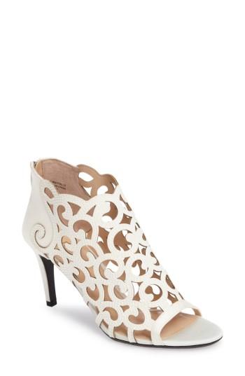 Women's J. Renee Mcwayfalls Peep Cutout Bootie .5 Aa - White