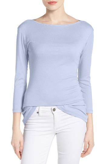 Women's Caslon Three Quarter Sleeve Tee P - Blue