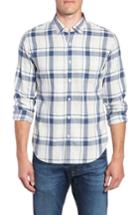 Men's Bonobos Slim Fit Plaid Brushed Twill Sport Shirt R - Grey