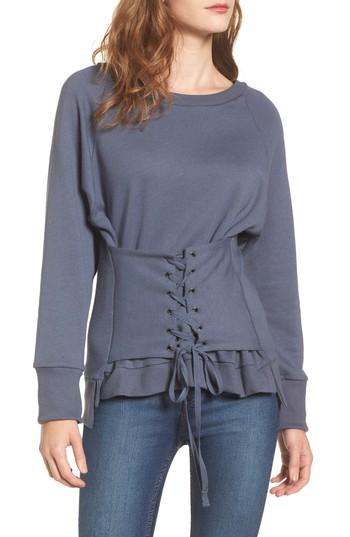 Women's Ten Sixty Sherman Corset Sweatshirt - Grey