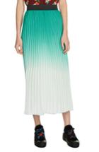 Women's Maje Dip Dye Pleated Midi Skirt