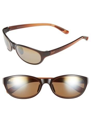 Women's Maui Jim Pipiwai Trail 56mm Polarized Sunglasses - Rootbeer Fade