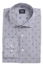 Men's John W. Nordstrom Traditional Fit Check Dress Shirt .5 - Blue