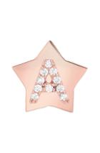 Women's Mini Mini Jewels Star-framed Diamond Initial Earring