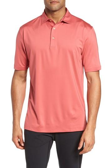 Men's Peter Millar Stretch Jersey Polo - Red