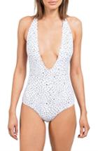 Women's Volcom Spot On One-piece Swimsuit - White