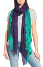 Women's Kate Spade New York Plume Tissue Weight Oblong Scarf, Size - Blue