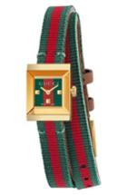 Women's Gucci G-frame Square Nylon Wrap Strap Watch, 14mm X 18mm