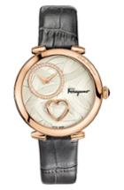 Women's Salvatore Ferragamo Cuore Leather Strap Watch, 39mm
