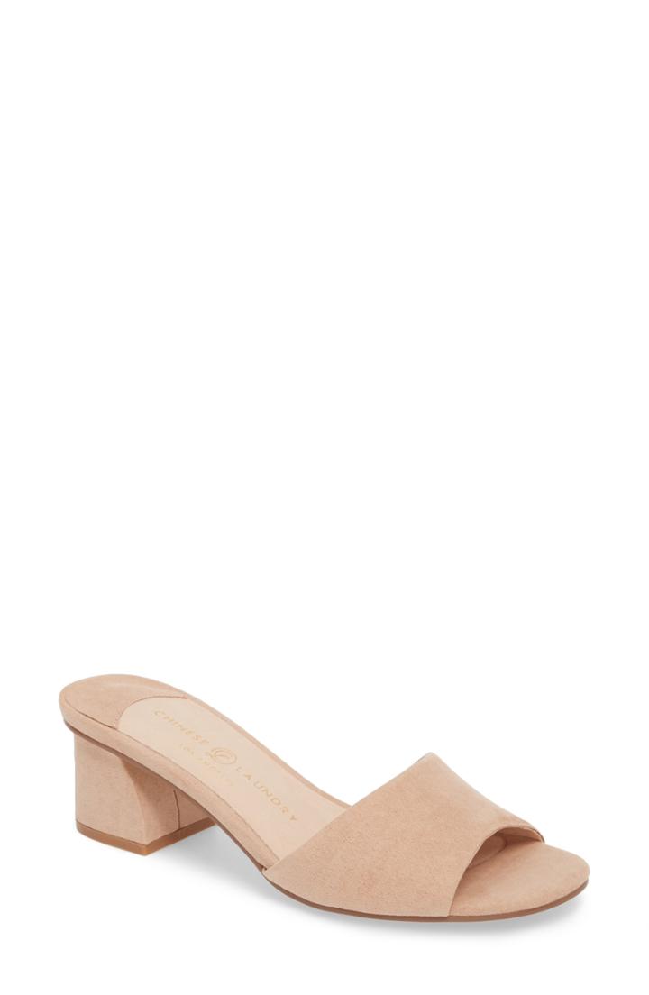 Women's Chinese Laundry My Girl Slide Sandal M - Beige