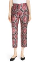 Women's Kate Spade New York Medallion Jacquard Kick Flare Pants - Red