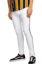Men's Topman Side Taping Spray-on Skinny Fit Jeans X 32 - Black