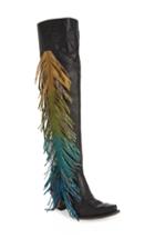 Women's Jeffrey Campbell Kehlani Knit Bootie Sandal .5 M - Black