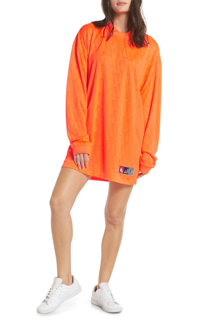 Women's Nike Nrg Jersey Dress - Orange
