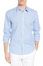 Men's Jeremy Argyle Slim Fit Grid Sport Shirt - Blue