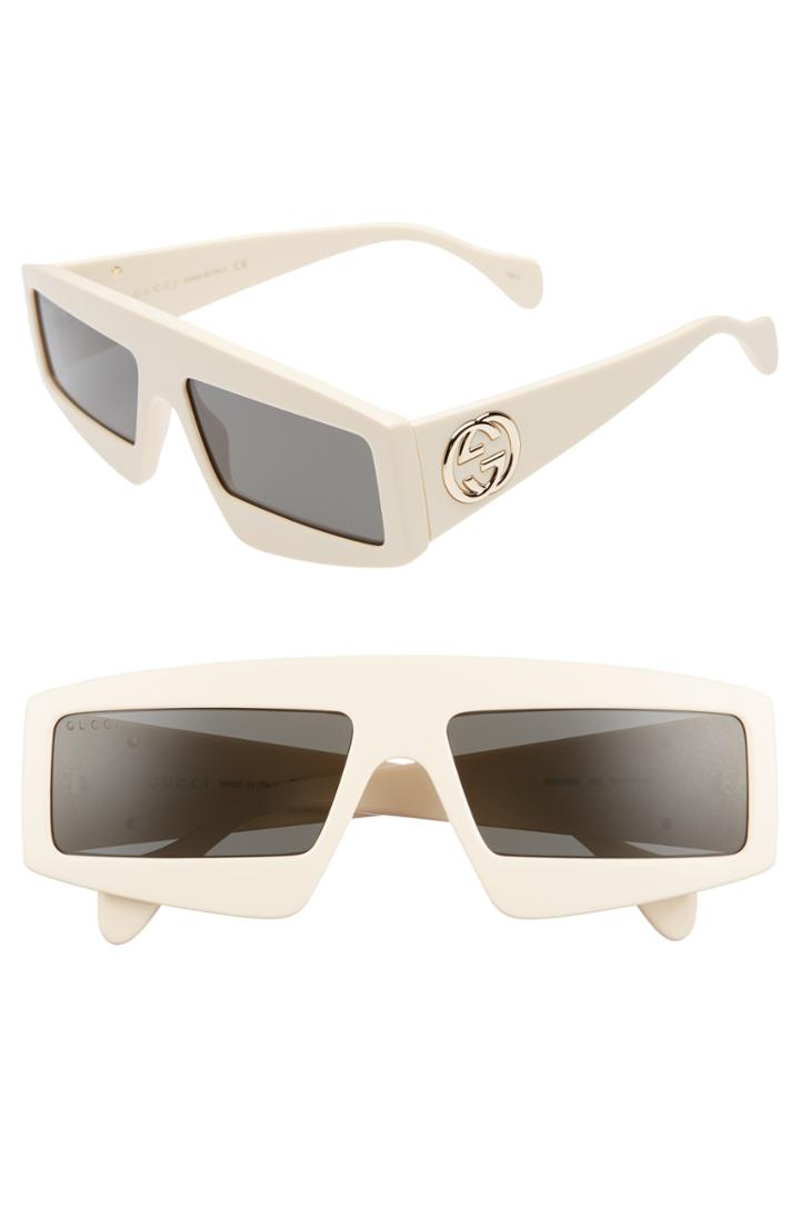 Women's Gucci 61mm Shield Sunglasses -