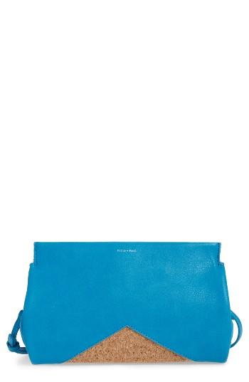 Pixie Mood Margaret Faux Leather Clutch - Blue