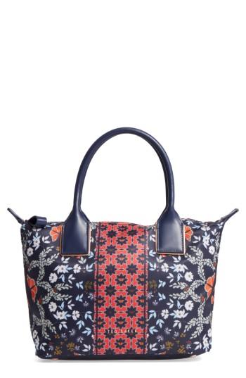 Ted Baker London Small Koda Kyoto Gardens Nylon Tote - Blue