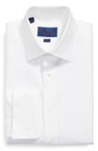 Men's David Donahue Trim Fit Tuxedo Shirt .5 34/35 - White