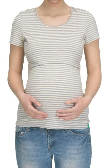 Women's Modern Eternity Maternity/nursing Tee - Beige