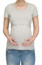 Women's Modern Eternity Maternity/nursing Tee - Beige