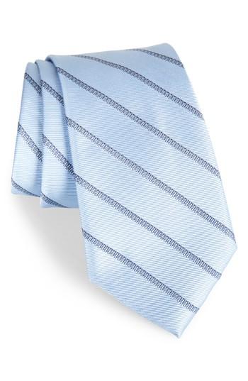 Men's Calibrate Pixel Stripe Silk Tie, Size - Grey