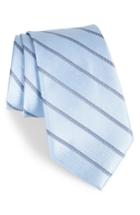 Men's Calibrate Pixel Stripe Silk Tie, Size - Grey