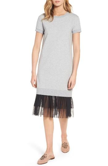 Women's Chelsea28 Ruffle Hem Midi Dress - Grey