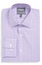 Men's Bonobos Slim Fit Wrinkle Free Check Dress Shirt .5 33 - Purple