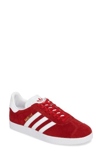 Women's Adidas Gazelle Sneaker .5 Women's / 4.5 Men's M - Red