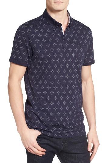 Men's Ted Baker London Fella Diamond Geo Polo