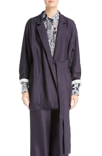 Women's Acne Studios Jabin Stripe Jacquard Jacket Us / 34 Eu - Blue