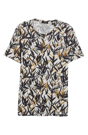 Men's Theory Essential Pinal Linen T-shirt - Yellow