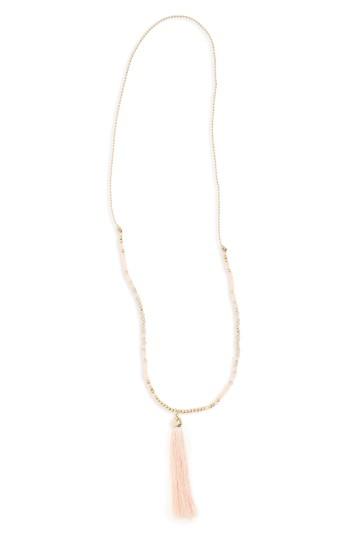 Women's Canvas Beaded Necklace