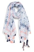 Women's Stella + Ruby Remixed Chevron Wrap, Size - Blue