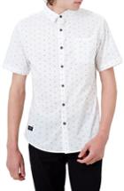 Men's 7 Diamonds Rhythm Nation Trim Fit Stretch Short Sleeve Sport Shirt - White