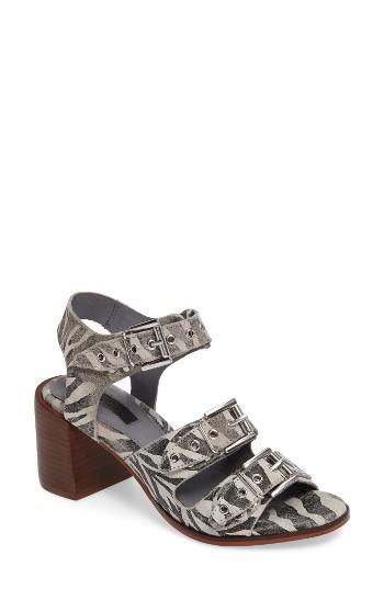 Women's Topshop Veronica Studded Buckle Sandal .5us / 37eu - Black