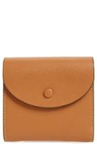 Women's Halogen Leather French Wallet - Brown