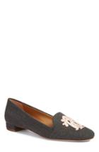 Women's Tory Burch Antonia Monogram Loafer .5 M - Grey