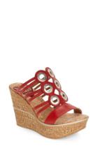 Women's Love And Liberty 'elise' Wedge Sandal M - Red