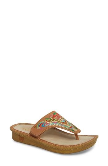 Women's Alegria 'vanessa' Thong Sandal -8.5us / 38eu - Brown